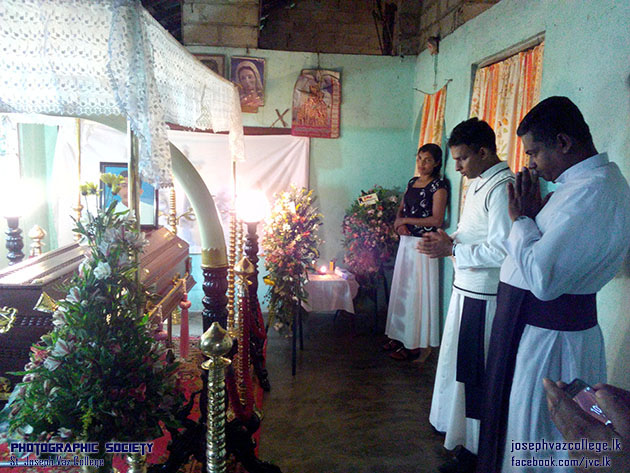 Eternal Rest Grant To Madusha Dilshan - St. Joseph Vaz College - Wennappuwa - Sri Lanka